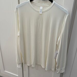Women's Cream Long Sleeve Top